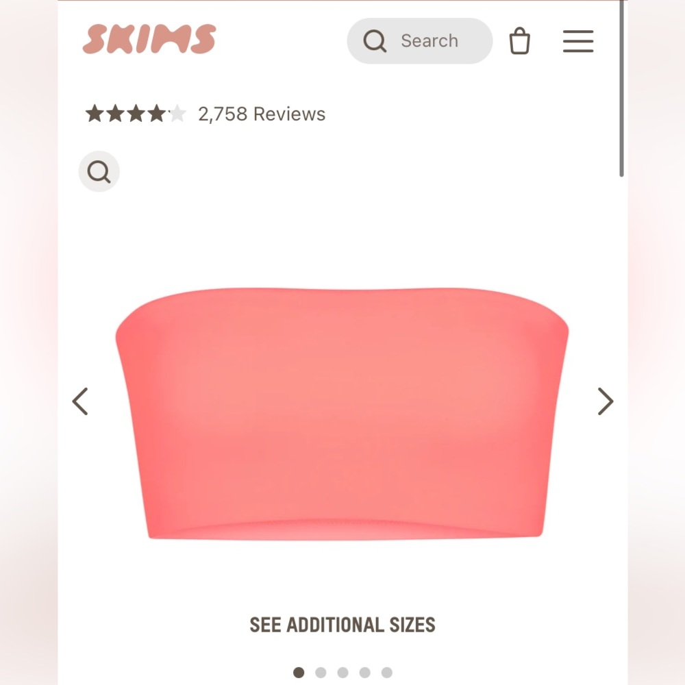 NWT Skims Fits Everybody Bandeau